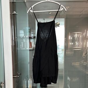 Vitamin A Black Linen Dress